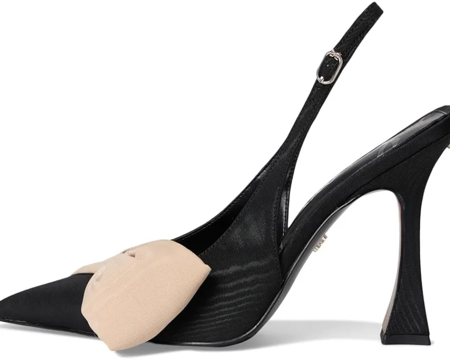 Sam Edelman Onia Slingback Shoes Black/Honey Sand Sale