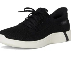 SKECHERS On-The-Go Hands Free Slip-ins Swift w/ Knit Fit Black/White Sale