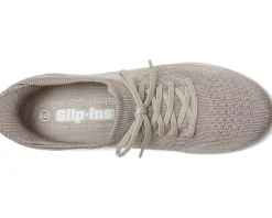 SKECHERS On-The-Go Hands Free Slip-ins Swift w/ Knit Fit Taupe New