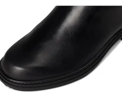 Naturalizer Ontime Extra Wide Calf Knee High Boots Black Leather Clearance