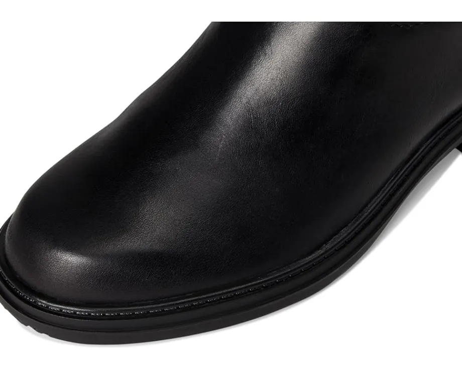 Naturalizer Ontime Extra Wide Calf Knee High Boots Black Leather Clearance