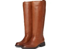 Naturalizer Ontime Knee High Boots English Tea Brown Leather Hot