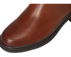 Naturalizer Ontime Wide Calf Knee High Boots English Tea Brown Leather Best