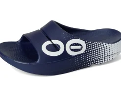 OOFOS OOahh Sport Slide Matrix Navy Discount