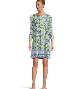 Lilly Pulitzer Ophelia Dress Sapphire Pool Tropical Tango Engineered Dress Clearance