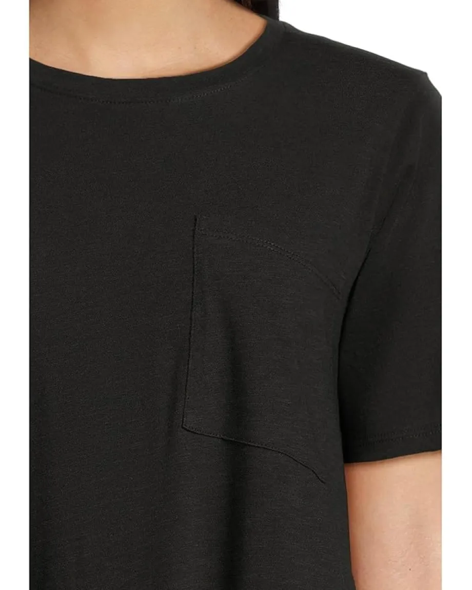 Women Eileen Fisher Organic Cotton Slubby Jersey Crew Neck T-Shirt Dress