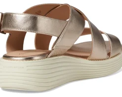 Cole Haan Originalgrand Platform Sandal Rose Gold Talca/Ivory New