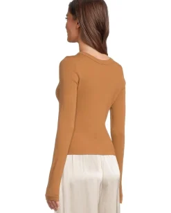 Michael Stars Orion Crop Tee Cumin Discount