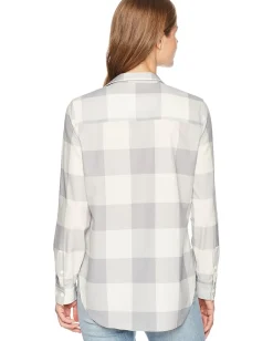 Woolrich Over and Out Shirt Beachside Gray Check Hot