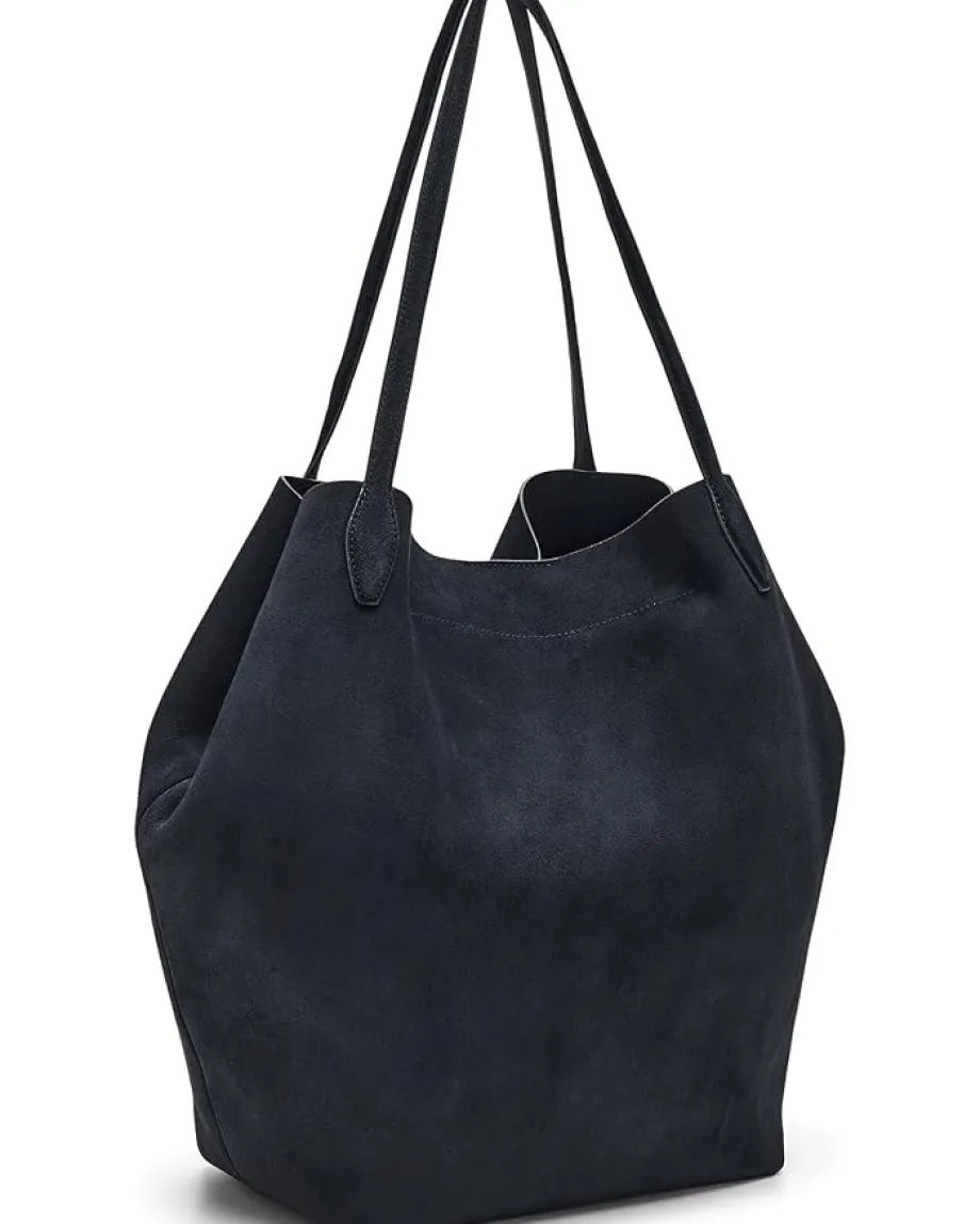 Madewell Oversized Soft Grain Shopper - Suede Juniper Berry Outlet