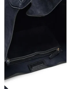 Madewell Oversized Soft Grain Shopper - Suede Juniper Berry Outlet