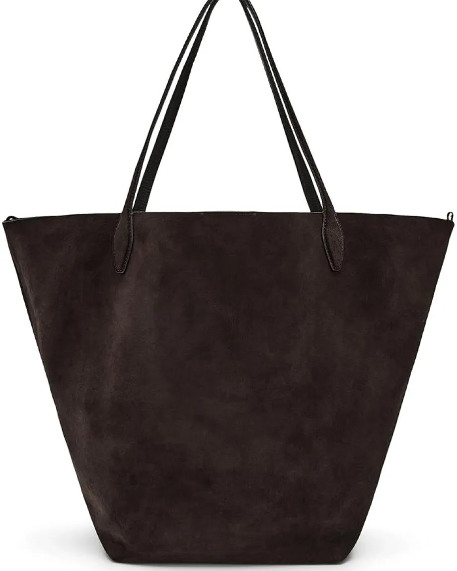 Madewell Oversized Soft Grain Shopper - Suede Dark Carob Clearance