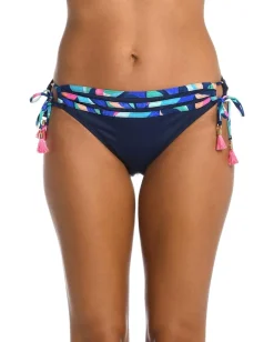 Women La Blanca Painted Leaves Adjustable Loop Hipster