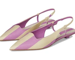 Franco Sarto Palmira Orchid Purple Stripe Fabric New
