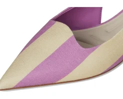 Franco Sarto Palmira Orchid Purple Stripe Fabric New