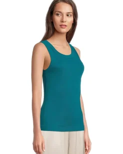 Michael Stars Paloma Wide Binding Tank Lagoon Sale