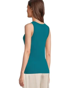 Michael Stars Paloma Wide Binding Tank Lagoon Sale