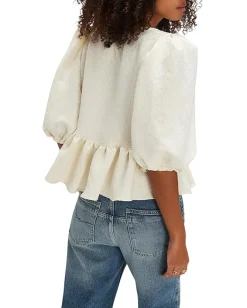 Free People Pamela Bow Top White Alyssum Discount
