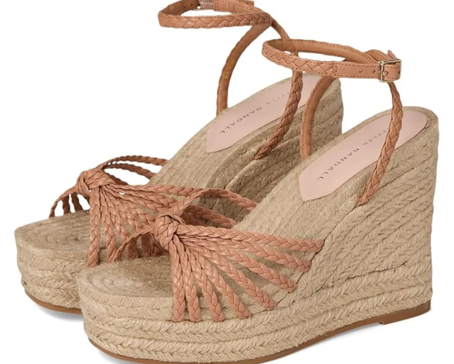 Loeffler Randall Pamela Mignon Knot Wedge Dune/Natural Outlet