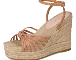 Loeffler Randall Pamela Mignon Knot Wedge Dune/Natural Outlet