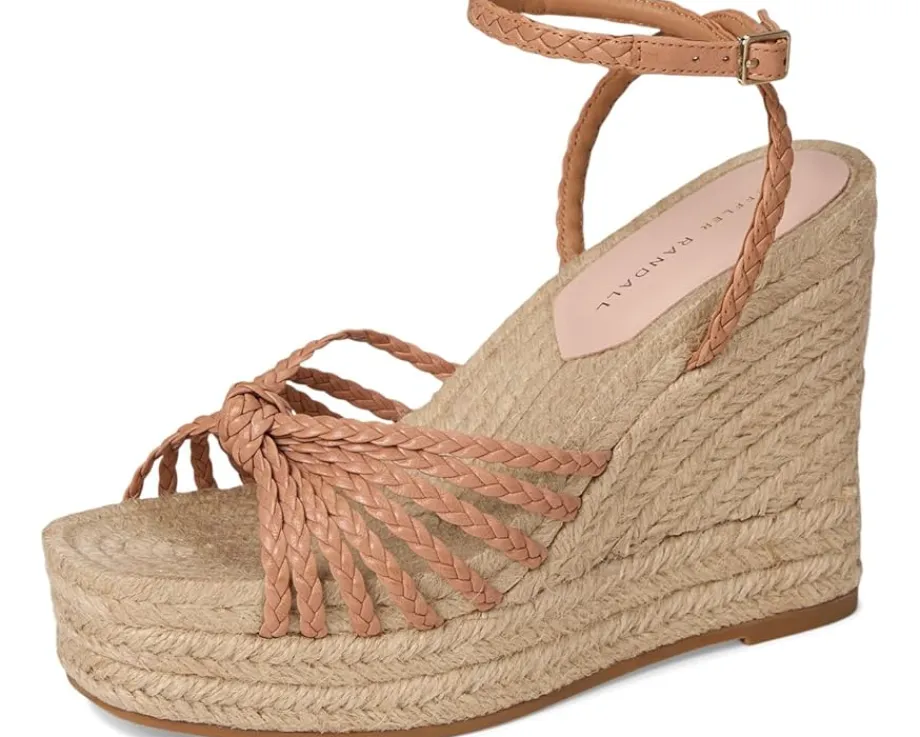 Loeffler Randall Pamela Mignon Knot Wedge Dune/Natural Outlet