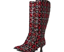 Blue by Betsey Johnson Pamella Red Plaid Clearance