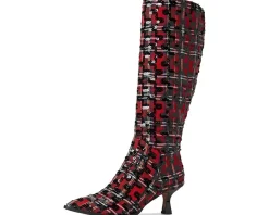 Blue by Betsey Johnson Pamella Red Plaid Clearance