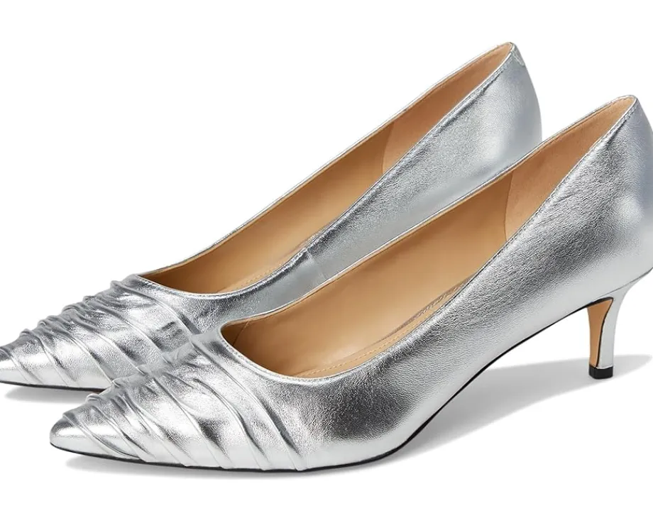 Marc Fisher LTD Paria Silver Leather Discount