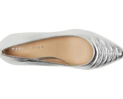 Marc Fisher LTD Paria Silver Leather Discount