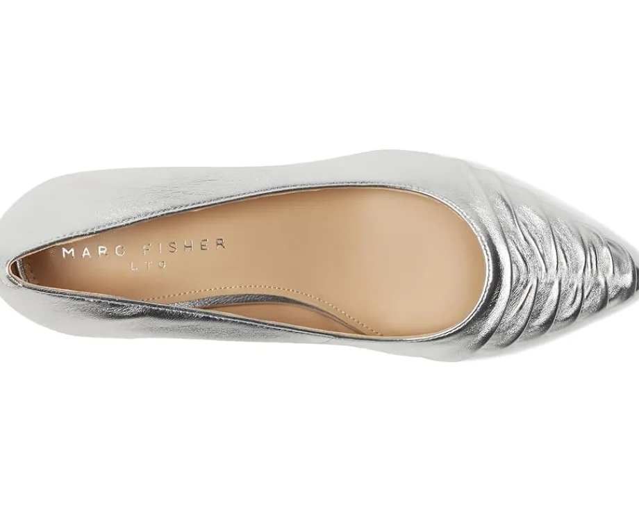 Marc Fisher LTD Paria Silver Leather Discount