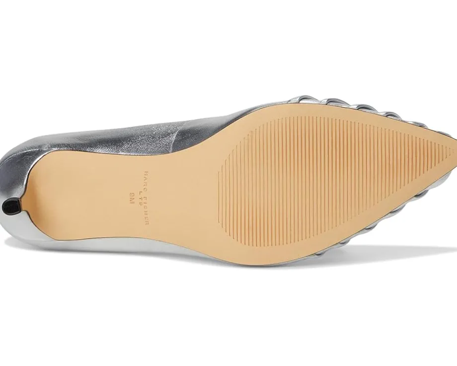 Marc Fisher LTD Paria Silver Leather Discount