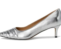 Marc Fisher LTD Paria Silver Leather Discount