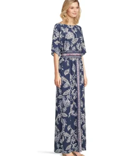 Women Lilly Pulitzer Parigi Boat Neck Maxi Dress