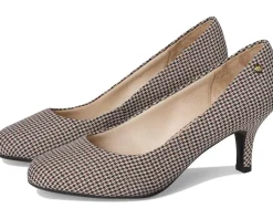 LifeStride Parigi Pump Shoes Beige Houndstooth Hot