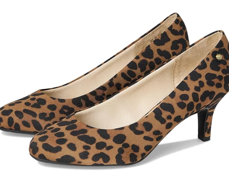 LifeStride Parigi Pump Shoes Brown Leopard Discount