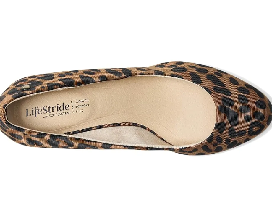 LifeStride Parigi Pump Shoes Brown Leopard Discount