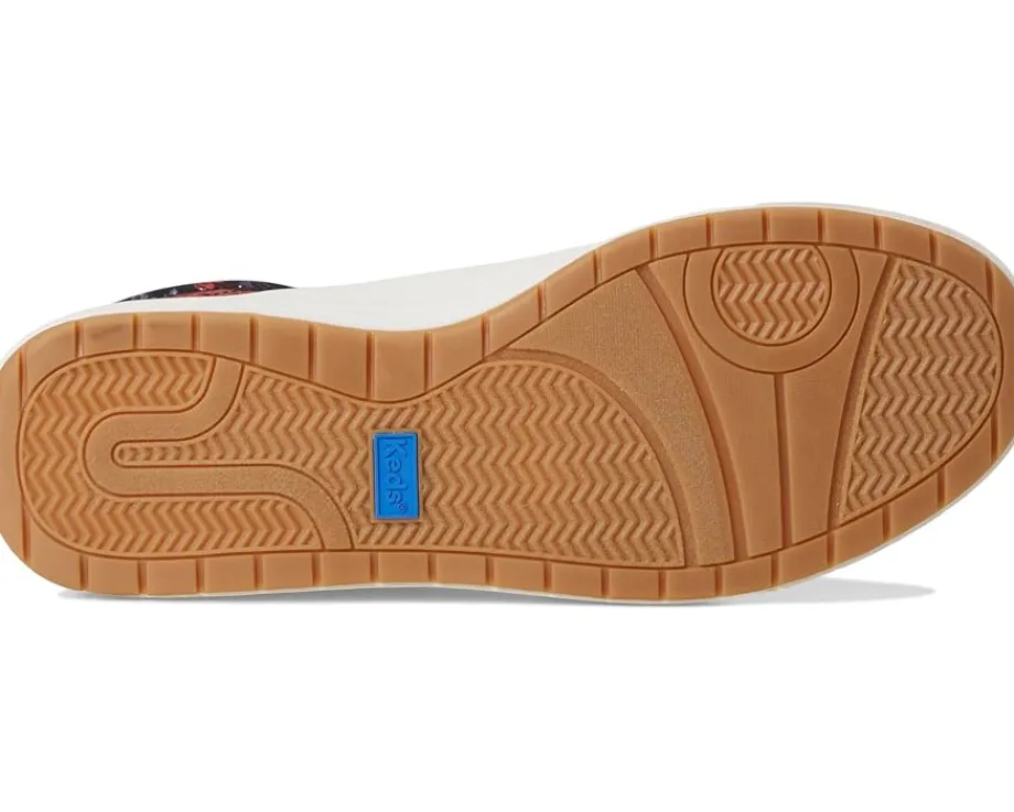 Keds Park Lace Up Black/Pink Floral Canvas