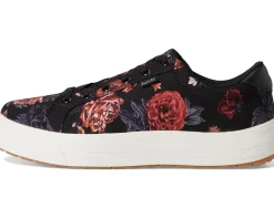 Keds Park Lace Up Black/Pink Floral Canvas
