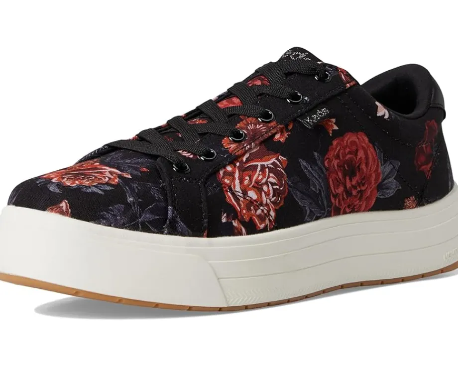 Keds Park Lace Up Black/Pink Floral Canvas
