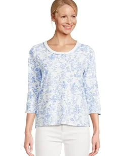 Lilly Pulitzer Paulson Knit Top Resort White Tall Tales Online