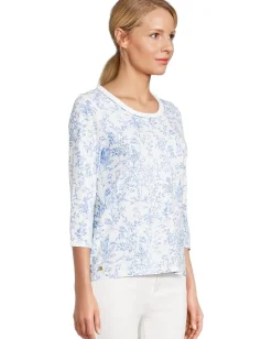 Lilly Pulitzer Paulson Knit Top Resort White Tall Tales Online