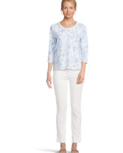 Lilly Pulitzer Paulson Knit Top Resort White Tall Tales Online