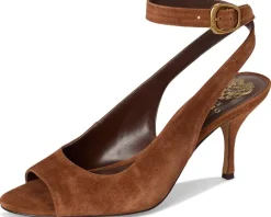 Vince Camuto Pavles Peep Toe High Heel Sandals Burnt Sugar Online