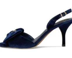 Vince Camuto Paycen Bow Detail Slingback High Heel Sandal Deep Navy Clearance