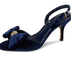 Vince Camuto Paycen Bow Detail Slingback High Heel Sandal Deep Navy Clearance