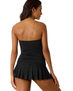 Tommy Bahama Pearl Bandeau Swim Dress Black Sale