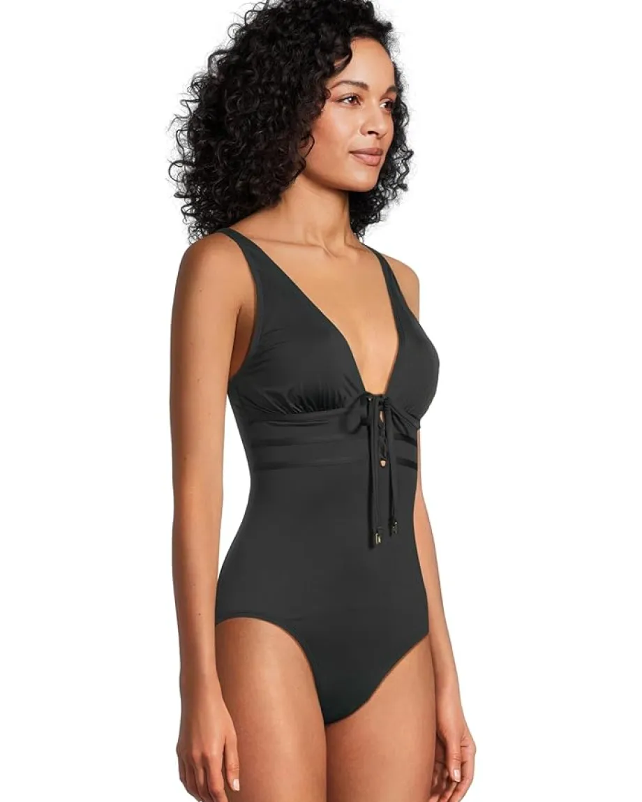 Women Tommy Bahama Pearl Tie Front One-Piece