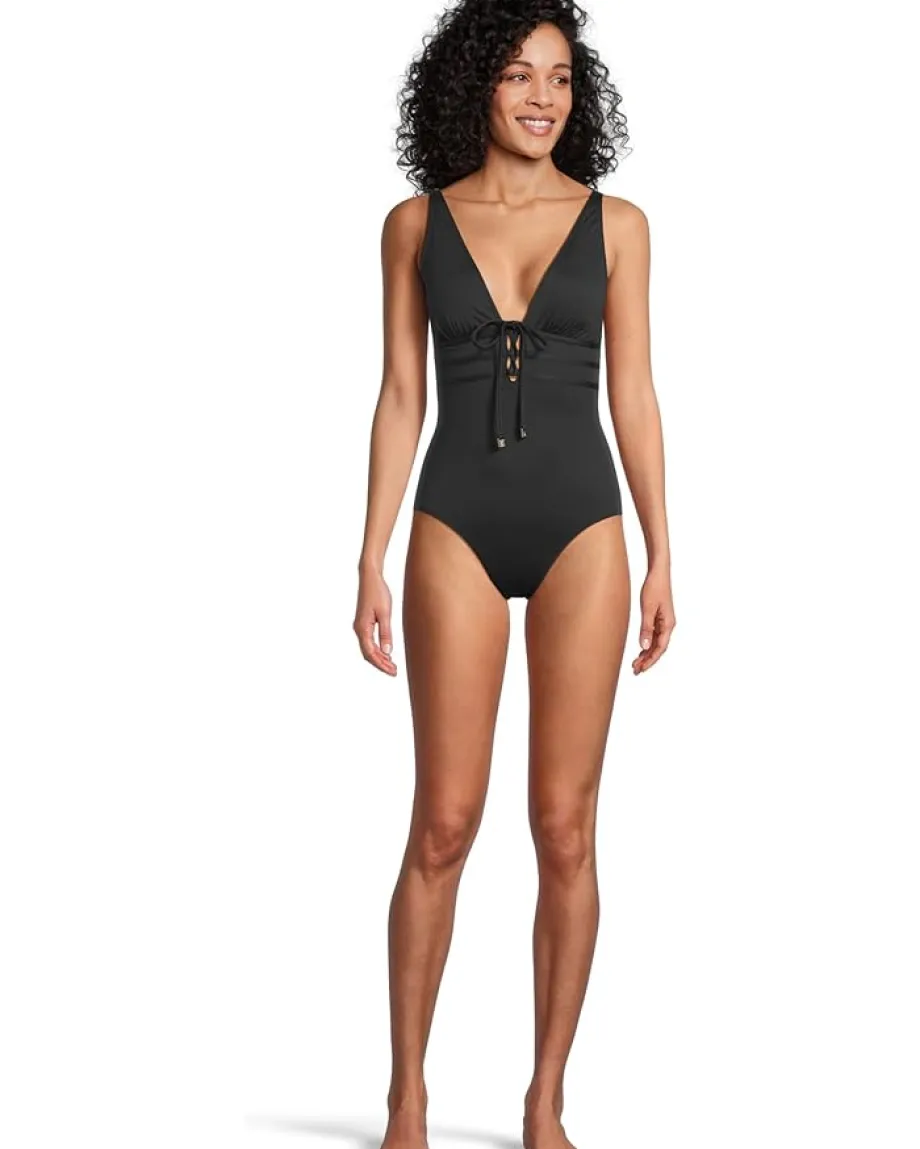 Women Tommy Bahama Pearl Tie Front One-Piece