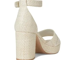 Naturalizer Pearlyn4 Eggshell Beige Raffia