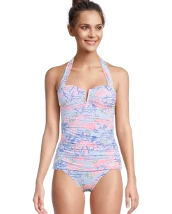 Lilly Pulitzer Peggi Tankini Top Multi Elephant Splash Sale